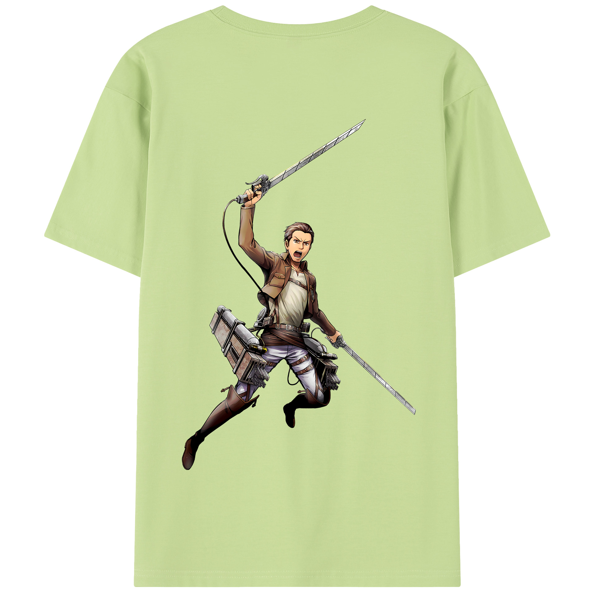 （画像用） 進撃の巨人 Attack on Titan 綿100％半袖Tシャツ（背面プリント）